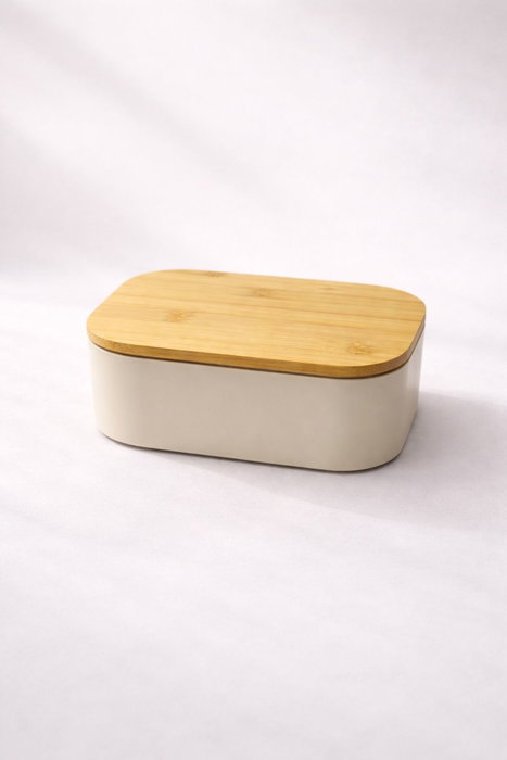 Hermia Caja de almuerzo de acero inoxidable 1000 ml - Crema
